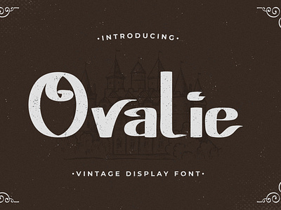 Ovalie - Vintage Display Font