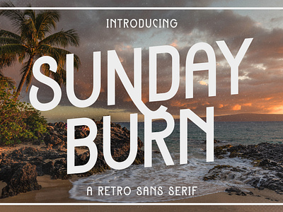 Sunday Burn - A Retro Sans Serif