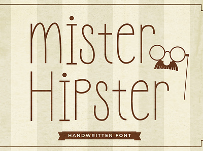 Mister Hipster - Fun Handwritten Font quotes sketch
