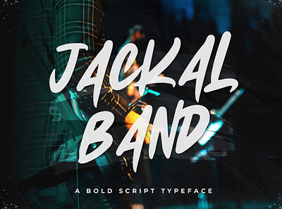 Jackal Band - Bold Script Typeface apparel band bold script branding cover album design display illustration logo modern poster quotes script typeface