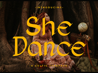 She Dance - Celtic Typeface apparel branding celtic design display elegant graphic design illustration logo medieval modern poster quotes