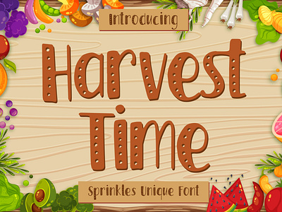 Harvest Time - Sprinkles Font