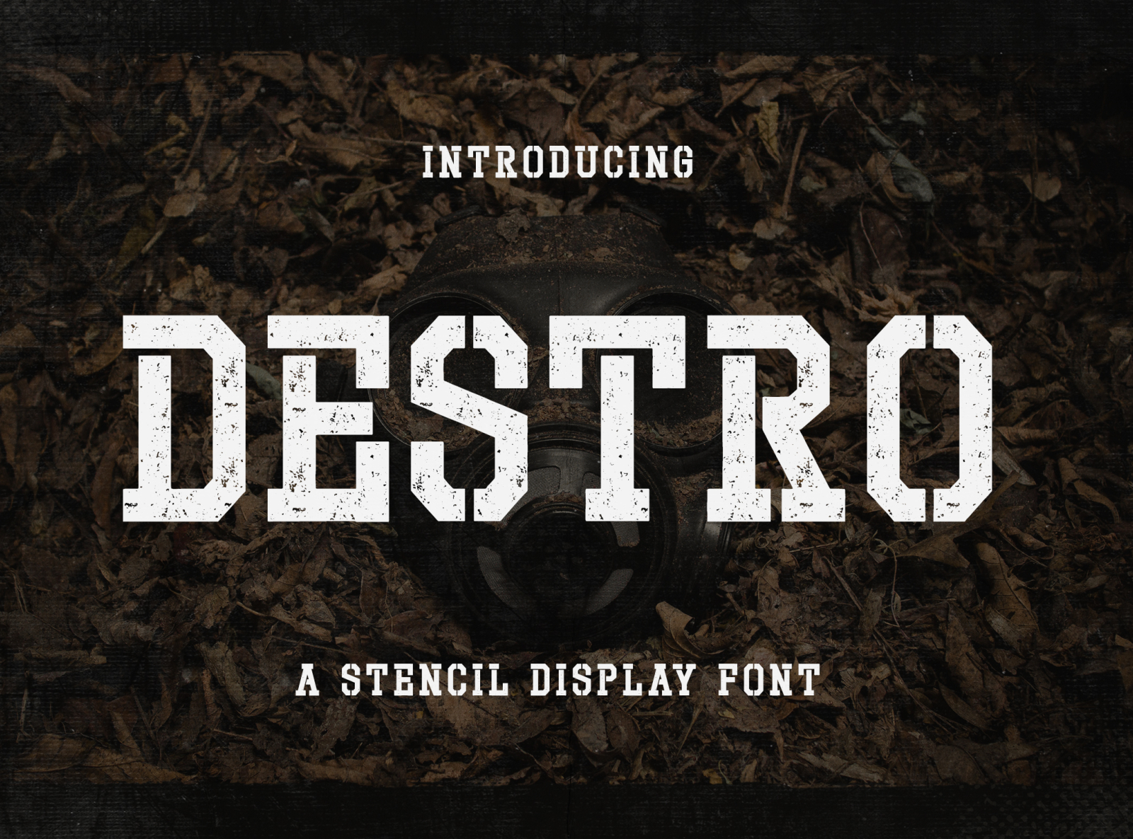 Destro - Stencil Display Font by TypeFactory Co on Dribbble