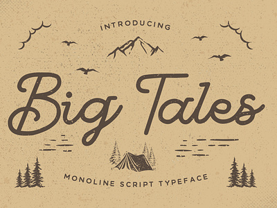 Big Tales - Monoline Script