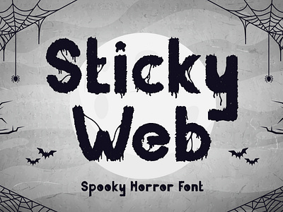 Sticky Web - Spooky Horror Font