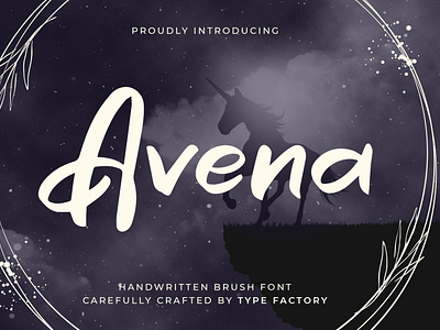 Avena - Handwritten Brush Scrip