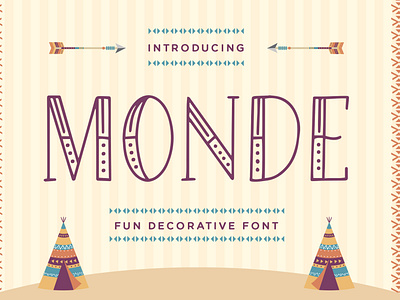 Monde - Fun Decorative Font app apparel authentic carnaval clothing decorative display display font festival flyer great modern popular quotes