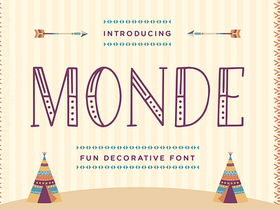 Monde - Fun Decorative Font