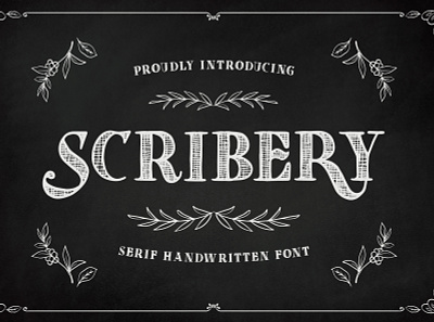 Scribery - Serif Handwritten Font craft elegant handwritten modern raw serif serif font stunning stylish timesess