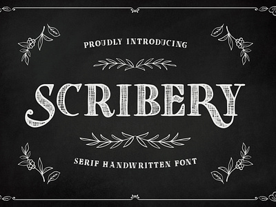 Scribery - Serif Handwritten Font