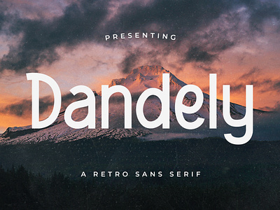 Dandely - Retro Sans Serif apparel branding design display elegant illustration logo modern poster quotes retro timeless ui unique vintage