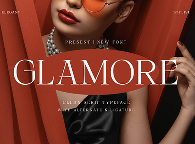 Glamore - Clean Serif Typeface apparel branding design display elegant illustration logo modern packaging design poster quotes serif ui