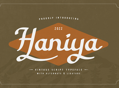 Haniya - Vintage Script Typeface font retro script typefactory versatile vintage