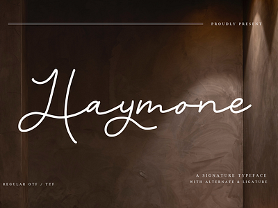 Haymone - A Signature Typeface