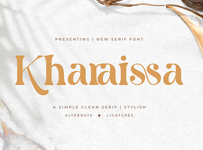 Kharaissa - A Simple Clean Serif clean commercial elegant extended font free graphic design modern serif simple