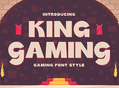 King Gaming - Gaming Font Style cool display fancy font game game font gaming loading screen