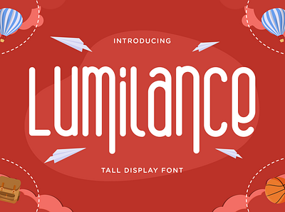 Lumilance - Tall Display Font children display display font kids playful tall unique