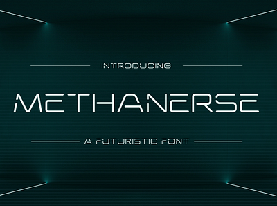 Methanerse - A Futuristic Font angular commercial fontfree free freefont futuristic modern sharp
