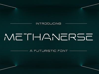 Methanerse - A Futuristic Font