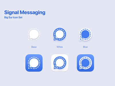 Signal Messaging Big Sur Icon Set big sur big sur icon macos macos big sur signal signal macos icon signal messaging signal messaging icon