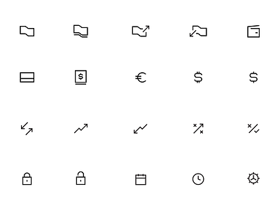 C6 Bank Icon set