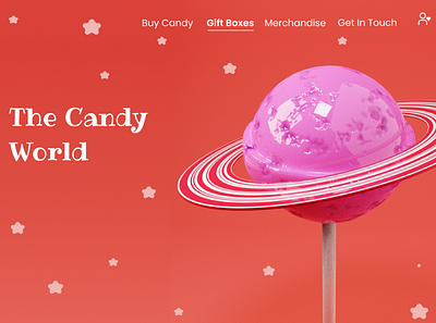 Candy store app branding