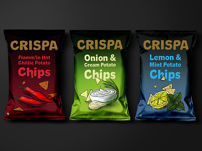 CRISPA - Brand Identity & Packaging brand identity branding graphicdesign illustration minimal packaging surface design
