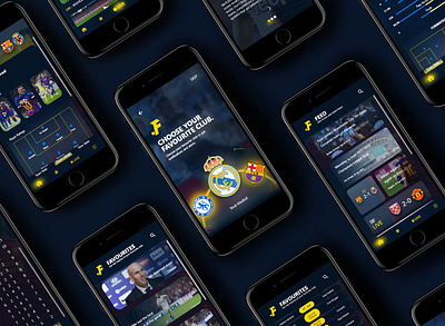 Forza Futbol App Concept appdesign applicaiton ui uidesign uiux userexperience userinterface ux uxdesign
