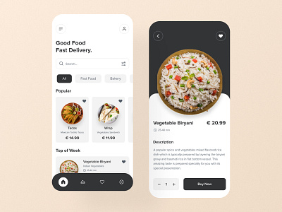 Food Delivery App Design app application best concept delivery design food ui unique ux