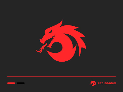 Red Dragon Logo Design