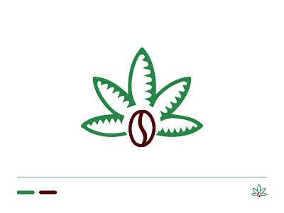 Leaf Coffee Logo Design brand branding brown coffee design green icon leaf logo unique