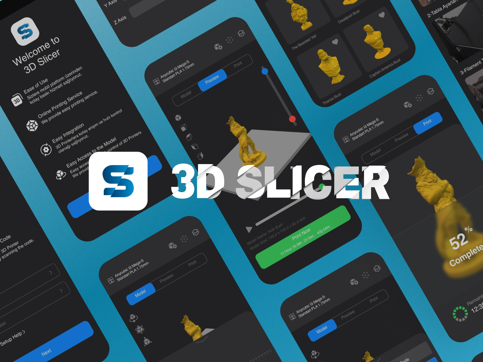 3D Slicer / 3D printer App by Alp Oğuz Karasu on Dribbble - 3Dslicer 4x