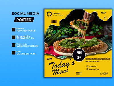 Modern Social Media Post Template branding graphic design social media post typography