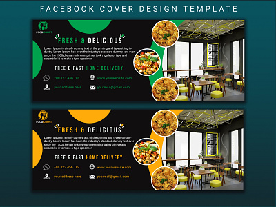 FACEBOOK COVER DESIGN TEMPLATE branding graphic design social media post typography