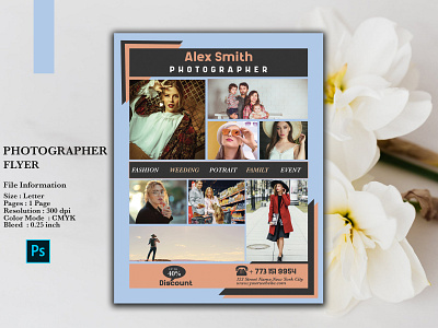 Photographer Flyer Template Design