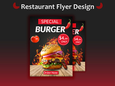 Restaurant Flyer Templates design flyer graphic design social media post typography