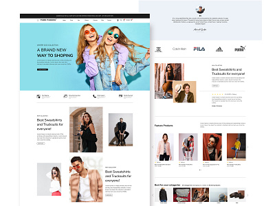 E-commerce Website Design : Landing Page / Home Page UI Design