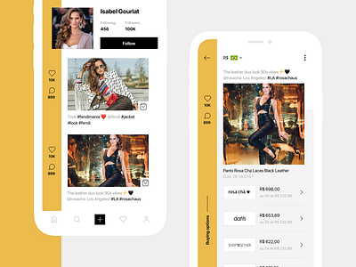 Social Shopping app clean design ecommerce fashion app flat iphone 10 mobile social network ui web