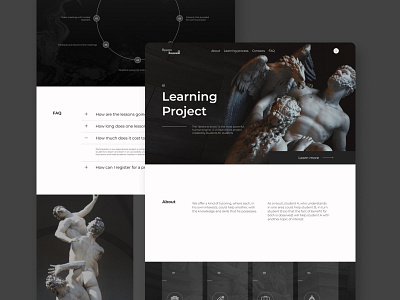 Online school design figma photoshop school typography ui ux