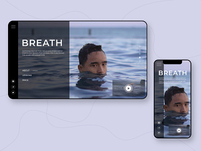 Concept for swimming school design figma photoshop typography ui ux