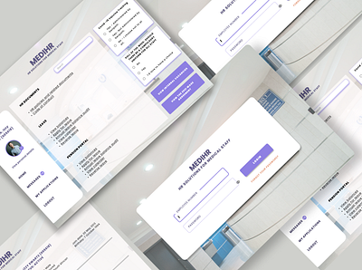 MEDIHR - HR solutions for medical professionals branding design illustration productdesign softwaredesign typography ui uidesign web design webapplication