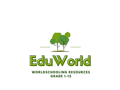 EduWorld branding illustration typography vector webapplication