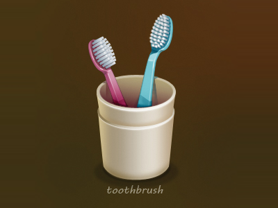 Toothbrush design icon logo ui