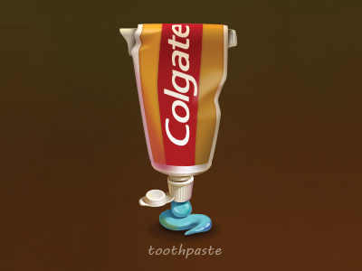 Toothpaste design icon logo ui