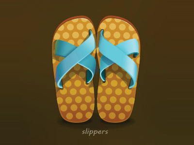 Slippers design icon icons logo ui
