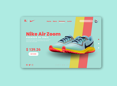 Nike Sneakers website design app branding design graphic design icon ui ux web website