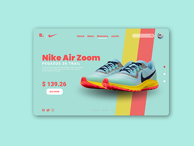 Nike Sneakers website design