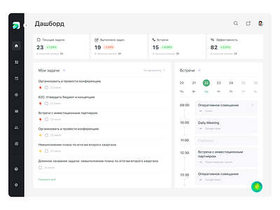 DashBoard / CRM