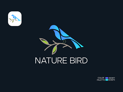 Nature Bird logo | Bird logo | logo | Logo Folio animal bird bird logo branding branding design business logo design elegant flat geometric idenity illustraion logodesigner mark minimal modern parrot symbol type wings