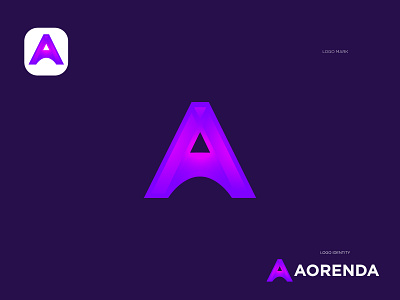 A Letter logo | Modern logo | A alphabet | Logo Folio | 2021